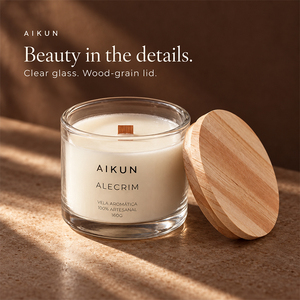AIKUN Factory Direct Sales Wholesale Luxury Custom Private Label Aromatherapy Scented Soy Wax <b>Candles</b> <b>Gift</b> <b>Set</b> in Glass Jar - Product Image 2