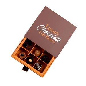 Luxury birthday chocolate ball packaging <b>box</b>, <b>empty</b> cardboard chocolate gift <b>box</b>, customizable according to your needs - Product Image 4