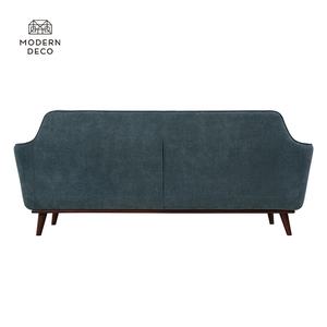 Upolstery कपड़े सोफे के लिए इनडोर कैफे कॉफी दुकान cauch caoch फर्नीचर लकड़ी के आधार 2 सीटर बटन गुच्छेदार loveseat - Product Image 5