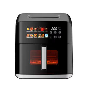 <span class=keywords><strong>Friteuse</strong></span> à air sans huile intelligente - Écran tactile numérique Contrôle du plateau d'égouttage d'huile amovible pour un usage domestique - Product Image 3