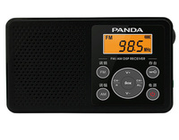 Brandneuer kleiner schwarzer Kurzwellen empfänger Tragbares AM/FM/ATS/LCD/Kopfhörer anschluss Heim-Klein radio Digitales Kurzwellen radio