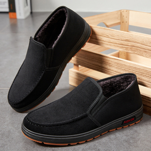 Chaussures de sport pour hommes grandes tailles, transfrontalières, en gros, tissées, respirantes, à enfiler, pour la course et le quotidien, été, couleur unie - Product Image 6