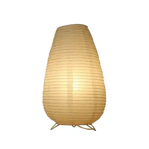 Оптовая продажа, японская лампа из рисовой бумаги современного искусства, прикроватный ночник, настольный фонарь для отеля