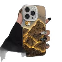 Escalade Montagne IMD tellement Cool LOGO Personnalisé Imprimé TPU Housse de Téléphone pour iPhone 16 15 14 13 12 Pro Max Plus