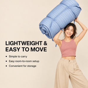 <span class=keywords><strong>ที่นอน</strong></span>พกพาแบบพรีเมียม <span class=keywords><strong>ที่นอน</strong></span>ม้วนเก็บได้ทันสมัย <span class=keywords><strong>ที่นอน</strong></span>พับได้สำหรับแขก เหมาะสำหรับการใช้ในบ้านสมัยใหม่ - Product Image 4