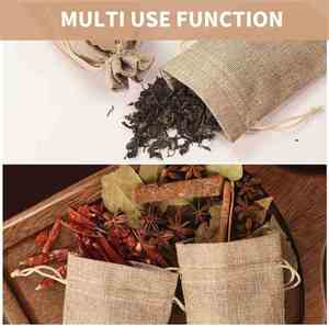 Bolsa de Yute Biodegradable para Regalos y Snacks de Halloween, Acción de Gracias y Navidad, con Cordón, Apta para Alimentos - Product Image 4