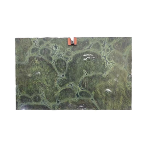 Hoja de mármol verde Victoria, estilo de diseño moderno, acabado pulido de calcita verde para decoración Interior de Hotel, forma de losa grande - Product Image 1