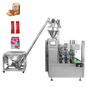Équipement automatique de remplissage et de scellage de poudre, machine d'emballage rotative pour sachets préformés de type poudre - Product Image 5