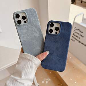 Étui Minimaliste en Tissu Denim pour iPhone 17 Pro Max Compatible avec iPhone 16 Pro, Coque Rigide Premium 15 - Product Image 3