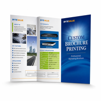 Brochure de Marketing Professionnelle Tri-fold en Couleur de Qualité Supérieure, Impression Personnalisée de Brochures