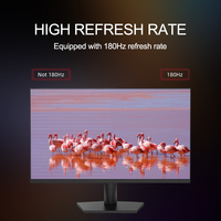Écran plat QHD LED OEM 27 pouces 180Hz noir moniteur d'ordinateur de jeu de bureau haute résolution