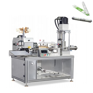 Machine <span class=keywords><strong>de</strong></span> remplissage <span class=keywords><strong>de</strong></span> saucisses à clipser et sceller, équipement d'emballage automatique <span class=keywords><strong>de</strong></span> tubes <span class=keywords><strong>de</strong></span> film <span class=keywords><strong>de</strong></span> silicone avec coupeur - Product Image 2