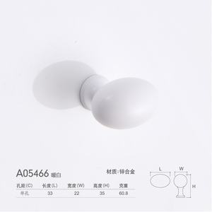 Poignée ovale moderne en alliage de zinc, série couleur Morandi, pour tiroir de meuble, petite poignée à trou unique pour cuisine, chambre, salle de bain, armoire - Product Image 4