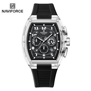 Original NAVIFORCE 6118 New Men's Trend Sports Multifunctional Chronograph <b>Watch</b> Silicone Strap Luminous Hands Men <b>watches</b> - Product Image 1