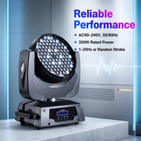 Luz móvil LED RGBW de 108x3W 324W con zoom motorizado DMX512 de 14 canales y giro de 540° °   Inclinación 270 °   Para Conciertos, Clubes, Bodas, Bares
