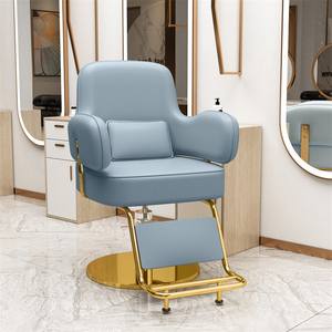 Sillón de Peluquería - Mueble de Salón de Belleza en Cuero Sintético - Sillón Elevador de Moda para Peluquería - Product Image 4