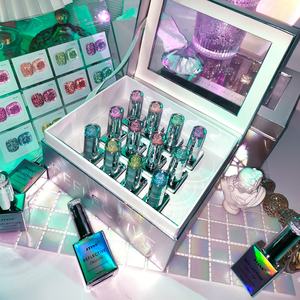 JTING Super Trend - Colección de Esmaltes de Gel Reflectantes de 12 Colores con Caja de Diseño Láser Único, Esmalte de Uñas de Gel con Brillo de Diamante - Product Image 5