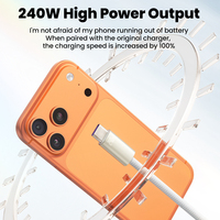 Câble USB-C de charge rapide 6A pour téléphone portable iPhone 17 et tablette, 240W, puce E-Marker, conducteur en cuivre pur, tressé en nylon, USB 3.1