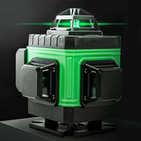 Lignes de vente directe d'usine Laser à faisceau vert Laser de niveau au sol de mur de batterie au lithium 4D