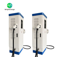 Station de recharge rapide DC HPC 360 kW, chargeur EV haute puissance, double pistolet, publique, OCPP, sur pied, résistant aux intempéries, WrightCharge