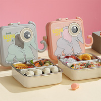 Vente chaude Boîte à bento à 3 compartiments pour enfants Conteneurs à lunch faciles à ouvrir pour l'école Conteneurs à nourriture de stockage portables