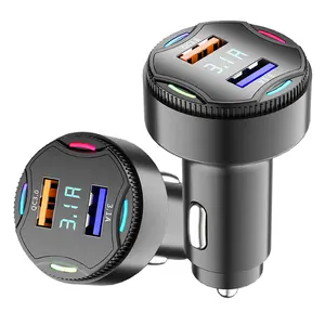 QC3.0 Dual USB Port Fast Car Charging 3.1A LED Voltage meter Current display Adapte dual usb car charger fast charging