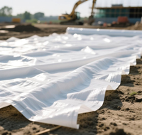 Géotextile de protection d'ingénierie résistant aux déchirures et aux perforations pour les fondations minières