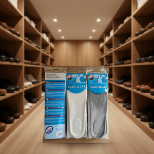 Plush Insoles For Men Plantillas 12 Pairs White Gray PU Cloud Pattern Foot Care - Product Image 3