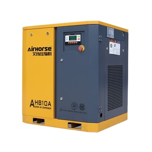 เครื่องอัดอากาศแบบสกรู Airking Stationary 4KW 5.5HP 7.5kw 10hp ระบายความร้อนด้วยอากาศ ขับเคลื่อนด้วยสายพาน แบบเงียบ หล่อลื่นด้วยน้ำมัน ได้รับการรับรองมาตรฐาน CE ASME ISO - Product Image 1