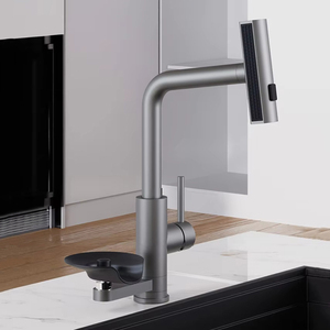 Bán buôn 3 chức năng duy nhất xử lý Thác Vòi Nước Nhà Bếp với kính Rinser - Product Image 2