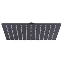 Pommeau de douche pressurisé carré en acier inoxydable de 10 pouces, haute pression et haut débit, design ultra-fin