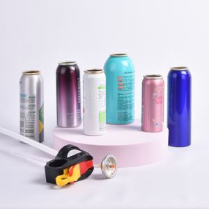 卸売8オンス150ml 75ml 25 * 65mmミニノミ & ダニスプレーラウンドショルダー空アルミニウムエアロゾルスプレー可能ガスピミエンタEnエアロゾル - Product Image 1