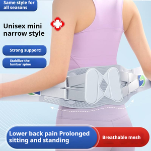 <span class=keywords><strong>Ceinture</strong></span> <span class=keywords><strong>de</strong></span> soutien lombaire unisexe réglable, respirante en maille, pour toutes les saisons, prévention des douleurs lombaires, stabilisateur <span class=keywords><strong>de</strong></span> taille, pour le soutien physique - Product Image 6