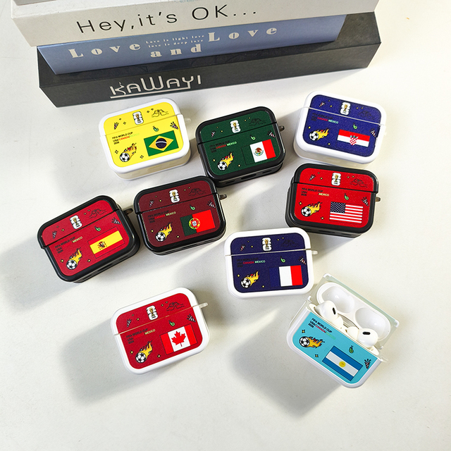 Personalized Patriotic Silicone TPU 2D Sublimation Earphone Case for AirPods Pro 3/4/Pro 2