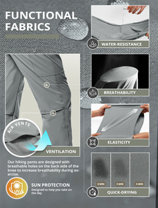 شعار مخصص السراويل في الهواء الطلق للرجال النساء تنفس للماء التخييم السراويل البضائع للمشي الصيد تسلق الجبال منتصف شقة - Product Image 4