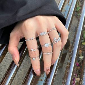 925 disegni semplici gioielli uomo anelli per gioielli in oro donna 18K Arabia saudita regolazione fede nuziale argento ottomano Tugra - Product Image 2