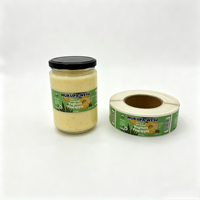 Étiquettes d'emballage alimentaire personnalisées en vinyle imperméable autocollant, motif ananas probiotique, impression CMJN/ pour
