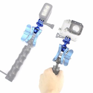 Adaptateur de tête sphérique en aluminium Feichao CNC 1 pouce, support étanche pour caméras d'action <span class=keywords><strong>GoPro</strong></span> Hero Mini, <span class=keywords><strong>poignée</strong></span> de trépied pour la natation et la <span class=keywords><strong>plongée</strong></span> - Product Image 6