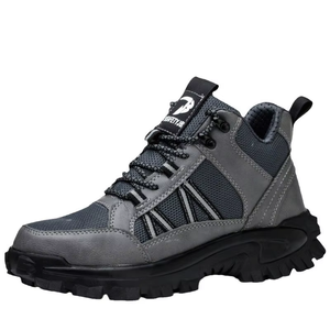Botas de trabajo de seguridad industrial en existencias al por mayor, protección antiimpacto con punta de acero transpirable resistente a productos químicos y aceite CE - Product Image 1