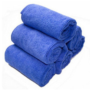 Microfiber Car Wash Towel 30x30cm Blue <b>Absorbent</b> Wiping <b>Cloth</b> For Vehicle Cleaning - Product Image 2