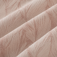 Rideau occultant pour baie vitrée, design moderne, haute qualité, rose, luxueux, motif floral jacquard, écologique, insonorisant