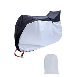 Funda para bicicleta 190t de poliéster recubierto de plata, resistente a la lluvia y al polvo, para protección exterior de bicicletas con bolsa de almacenamiento - Product Image 1
