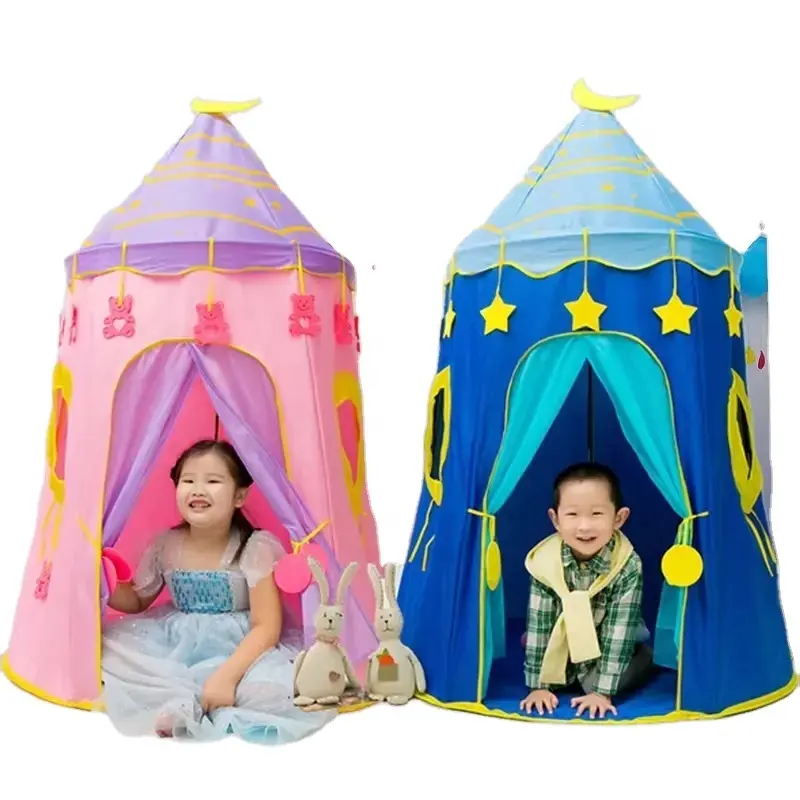 2024 güzel Sterry yatak gölgelik Polyester kumaş çocuk çadır kapalı hint Yurt Teepee Pop Up bebek için büyük Playhouse