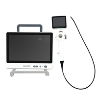 Endoscope à fibre optique flexible en acier inoxydable, vidéo flexible portable usb
