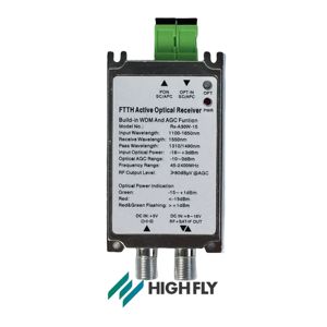 Récepteur optique FTTH Highfly Rx-A30W-15 avec boîtier en fonte sous pression 45-860/<span class=keywords><strong>950</strong></span>-2400MHz 1550nm F-femelle SC/<span class=keywords><strong>APC</strong></span> - Product Image 1