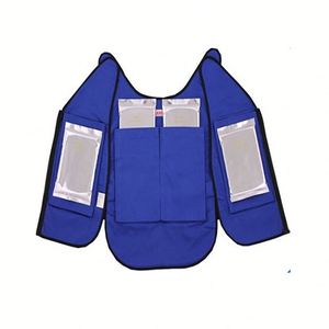 Gilet de refroidissement neuf pour hommes et femmes, avec poches à glace, vêtement de sécurité pour les travailleurs, gilet de refroidissement liquide ultra-froid pour activités de plein air - Product Image 2