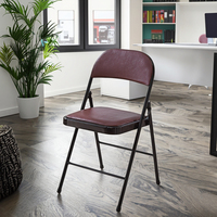 Chaise de bureau pliante en métal, mobilier scolaire