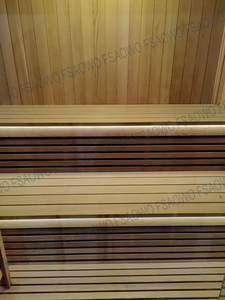 Sauna interior para el hogar, cabina de sauna de vidrio estriado, sauna de cedro rojo canadiense, estufa eléctrica tradicional para sauna. - Product Image 6
