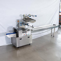 Machine d'emballage horizontale continue pour sucettes, barres chocolatées, glaces, légumes et aliments, avec emballage en papier et scellage continu