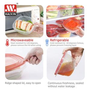 Boîte de conservation alimentaire en plastique pour cuisine Haixin sans BPA, compatible micro-ondes, lave-vaisselle et réfrigérateur, pour la préparation des repas et les restes - Product Image 5